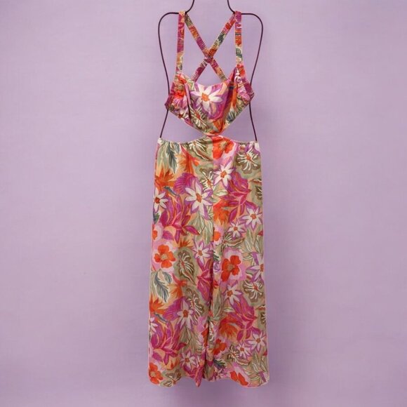 NWT ASTR Marise Wide Leg Jumpsuit - Picture 2 of 6